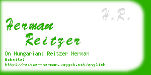 herman reitzer business card